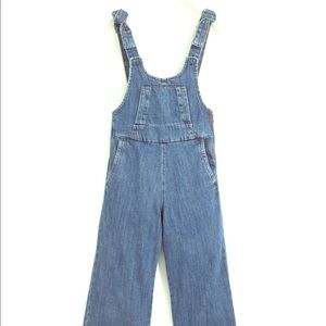 Zara Kids (Girls) • Denim Overalls With Ties